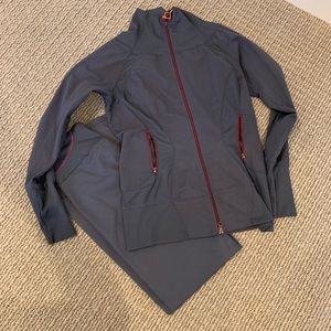 Zella active wear matching jacket and pants